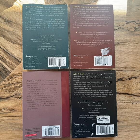 Percy Jackson and the Olympians by Rick Riordan (Books 1, 3, 4, & 5) - Picture 2 of 10